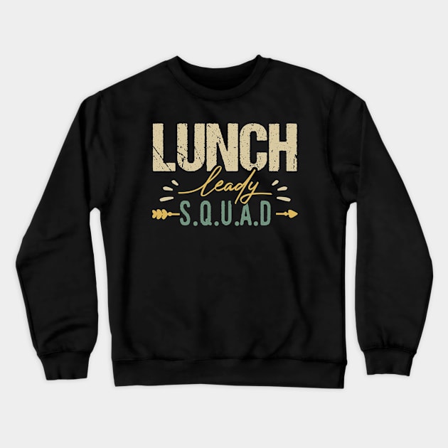 Lunch Lady Squad Crewneck Sweatshirt by Tesszero